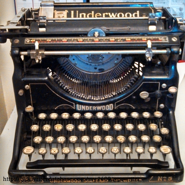 1925 Underwood 5 Typewriter #2014342-5 TWDB