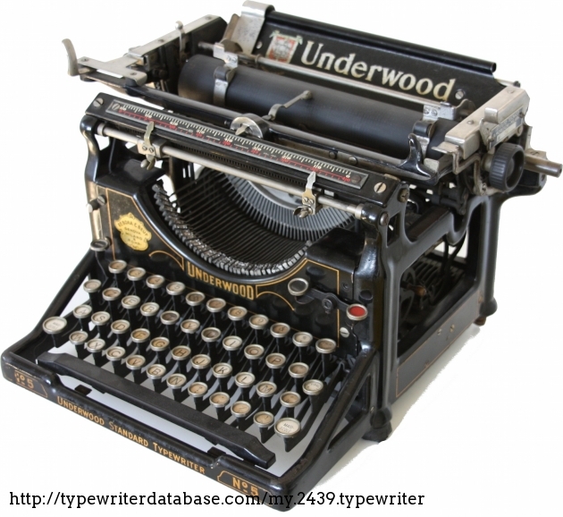 1925 Underwood 5 on the Typewriter Database