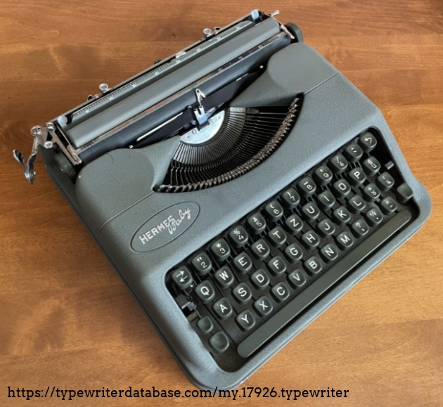 1954 Hermes Baby on the Typewriter Database