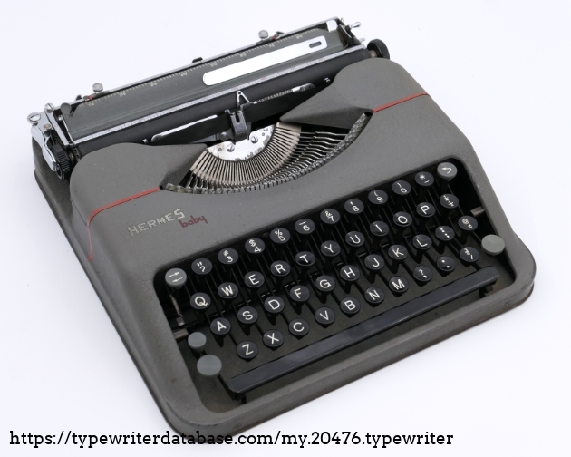 HERMES baby Typewriter Grey Color original Case 