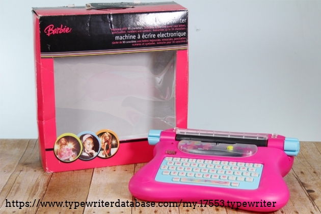 Barbie typewriter