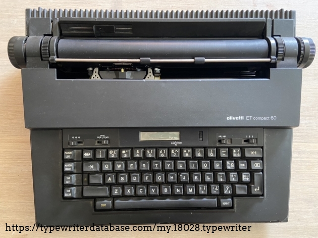 1985 Olivetti ET Compact 60 on the Typewriter Database