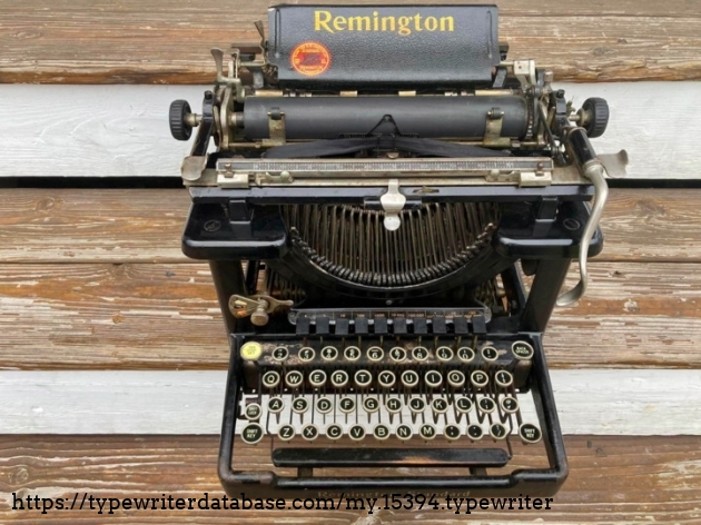 1918 Remington 11 on the Typewriter Database