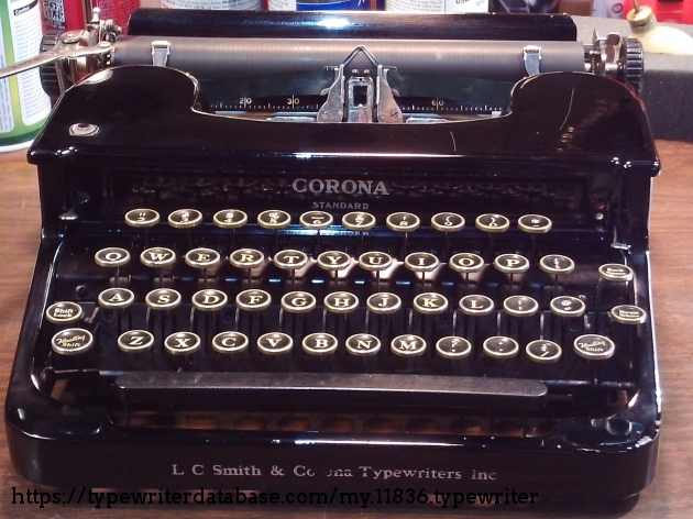 lc smith & corona typewriter