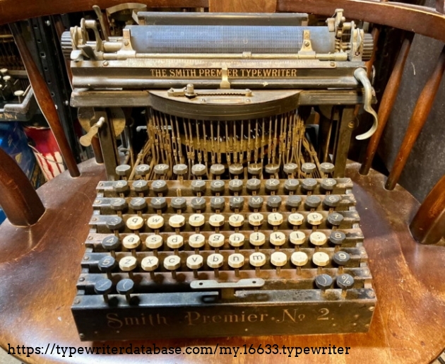 1908 Smith Premier 2 on the Typewriter Database