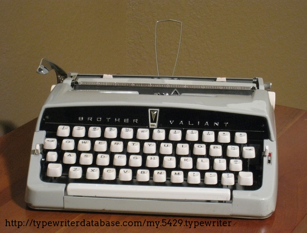 1963 Brother Valiant on the Typewriter Database