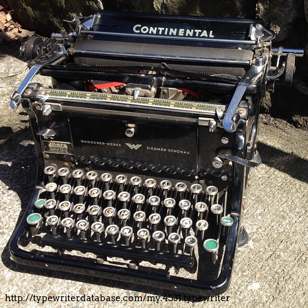 continental standard typwriter