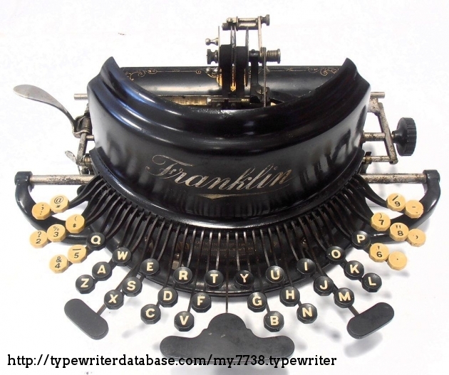 1899 Franklin 7 on the Typewriter Database