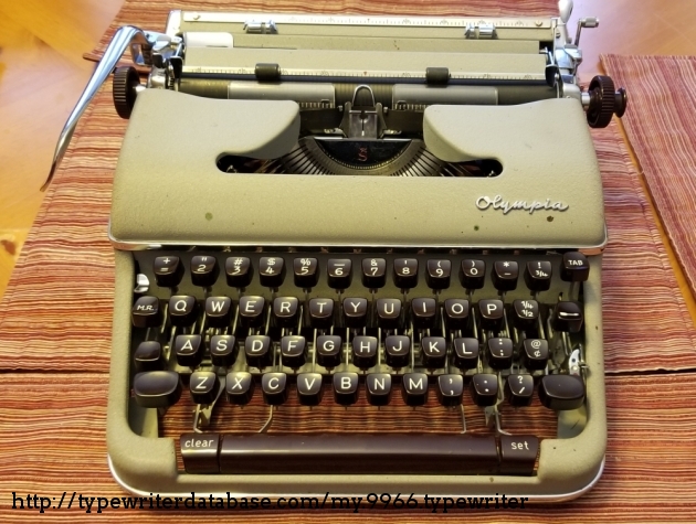 1960 Olympia Sm4 On The Typewriter Database