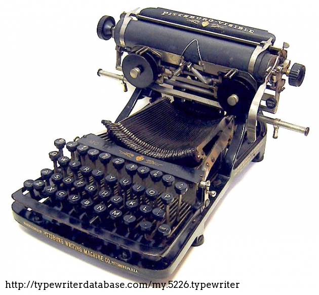 1900 Pittsburg 10 Typewriter #14766 TWDB