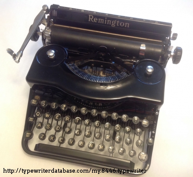 1940 Remington Model 1 on the Typewriter Database