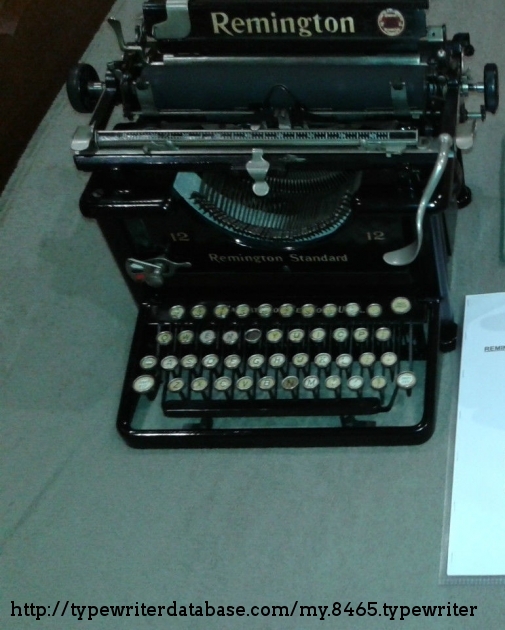 1926 Remington 12 on the Typewriter Database