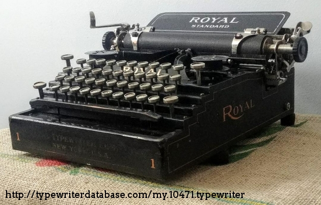 1911 Royal 1 on the Typewriter Database