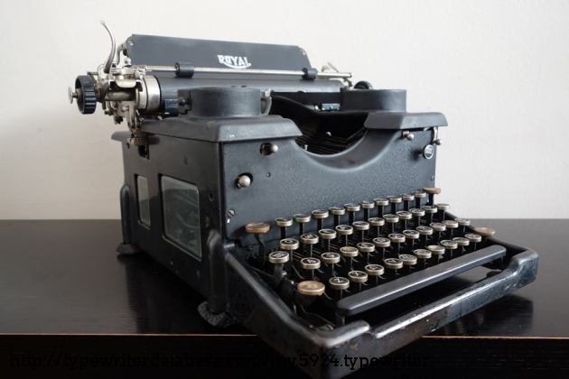 Royal typewriter serial number location