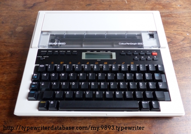 1984* Silver Reed Colour PenGraph EB50 on the Typewriter Database