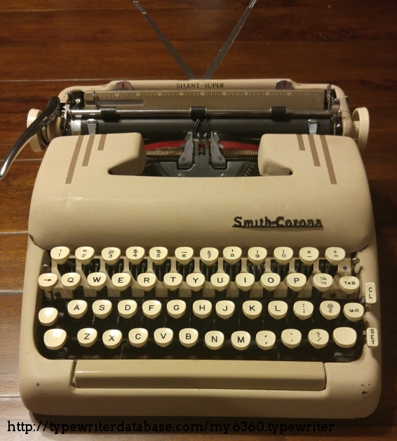 1956 Smith Corona Silent Super on the Typewriter Database