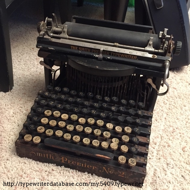 1900 Smith Premier 2 on the Typewriter Database