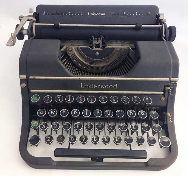 1940 Underwood Universal on the Typewriter Database