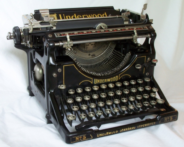 1927 Underwood 5 on the Typewriter Database