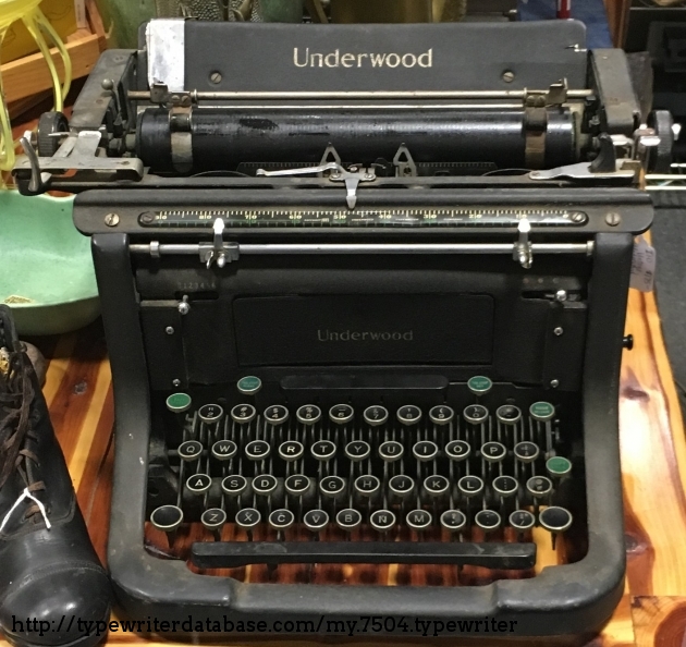 1938 Underwood Master on the Typewriter Database