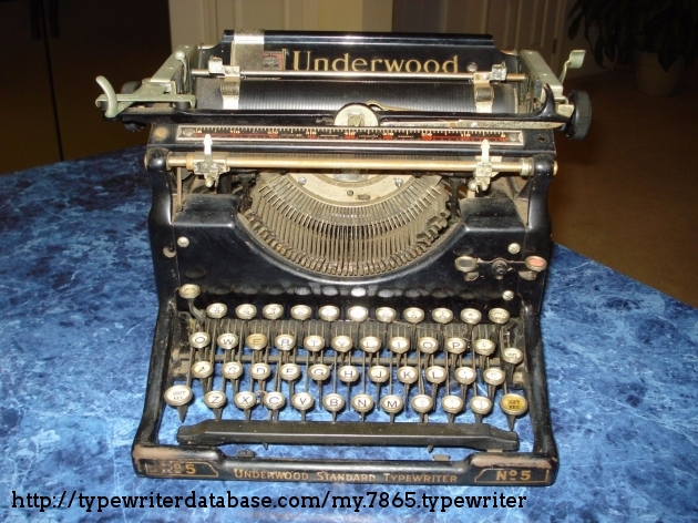 1928 Underwood 5 on the Typewriter Database