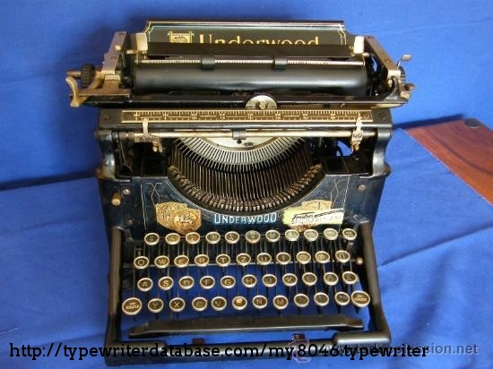 1907 Underwood 5 on the Typewriter Database