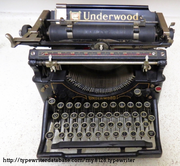 Antique Typewriter Underwood No. 5 Standard • 1919 Serial # 1253085 Black  Writer