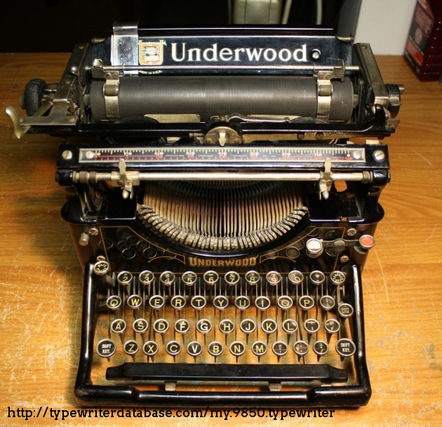 1921 Underwood 5 on the Typewriter Database
