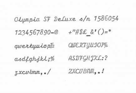 1968 Olympia SF on the Typewriter Database